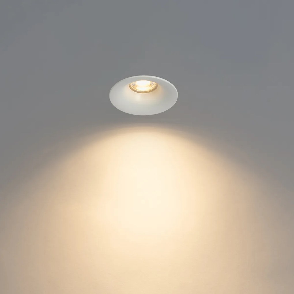 12 db-os beépíthető spotlámpa szett fehér GU10 50 mm - Gijs