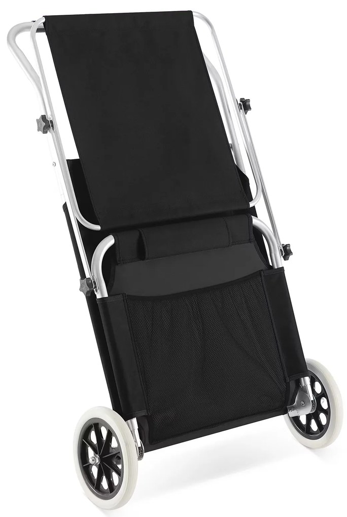 Deuba Kreta alumínium napozóágy - fekete