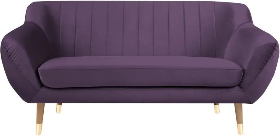 Benito lila bársony kanapé, 158 cm - Mazzini Sofas