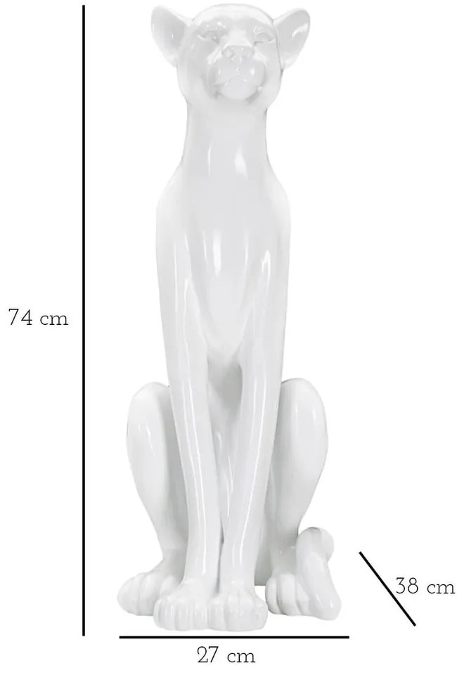 Poligyanta szobor 74 cm Leopard – Mauro Ferretti