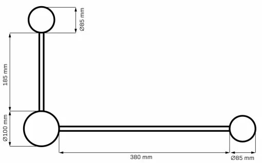 LED fali lámpa JOY 2xGX53/6W/230V fekete