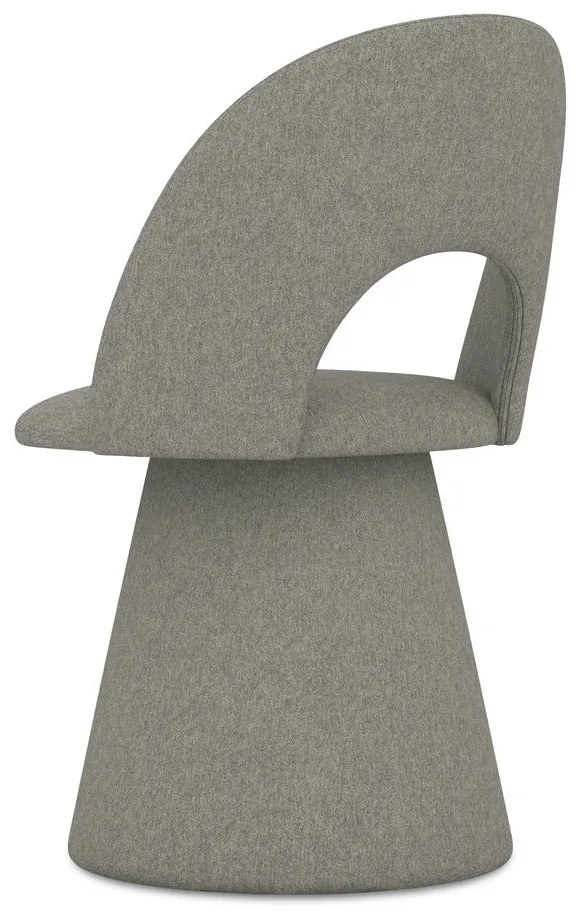 Szürke kárpitozott étkezőfotel Kalo – Makamii