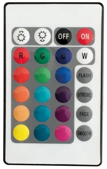 LED RGBW napelemes lámpa BALL LED/3,7V 1500 mAh Ø40 cm IP65 + távirányító