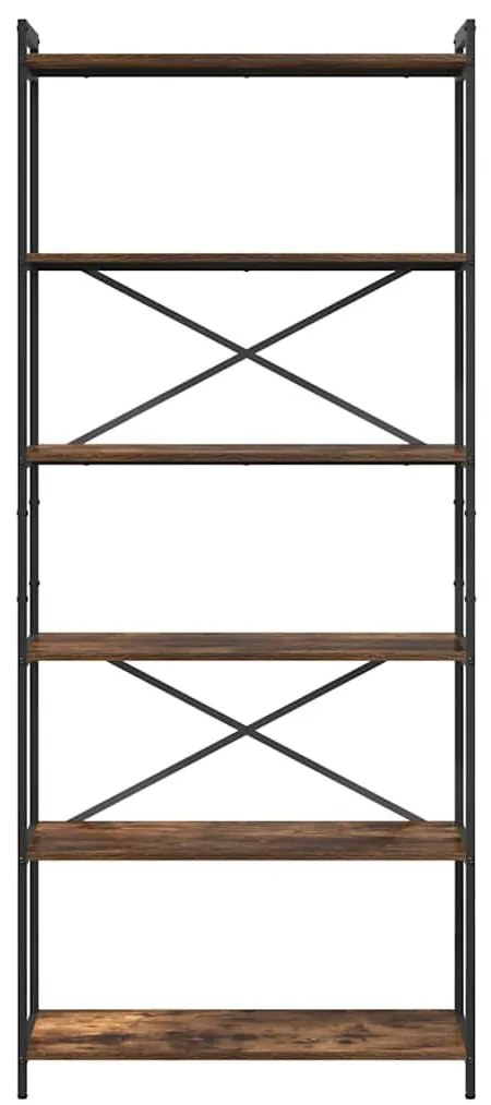 Könyvszekrény Füstölt tölgy 80 x 30 x 188 cm Faanyag