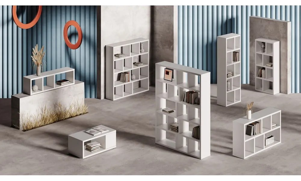 Fehér könyvespolc 70x198 cm Berlin – TemaHome