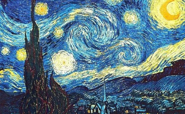 Van Gogh - Éjszaka üvegkép, falikép