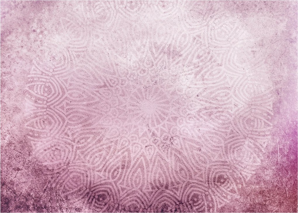 Kép - Mandala rózsaszín falon (70x50 cm)