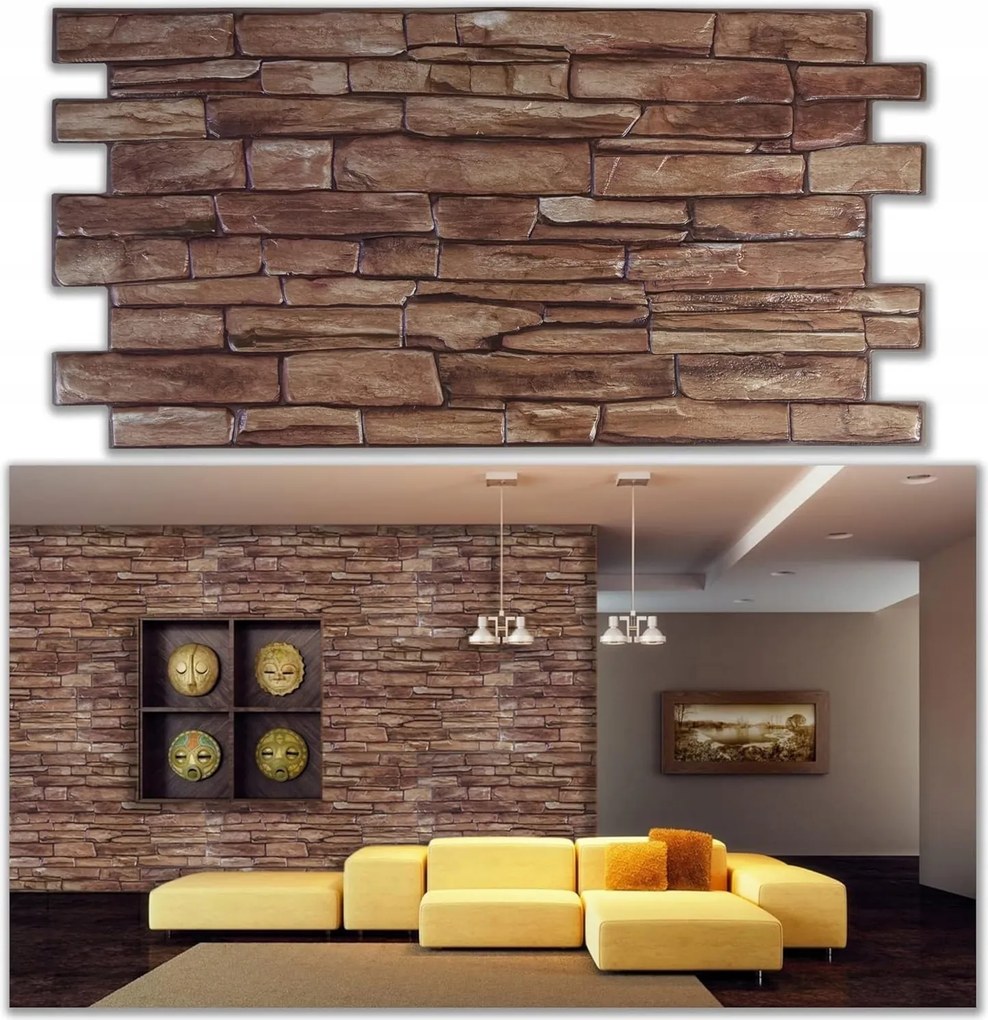 10x 3D Pvc Falpanel Dekoratív, Csempe Tégla utánzat