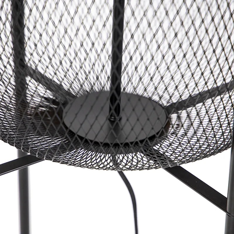 Modern fekete állólámpa - Bliss Mesh