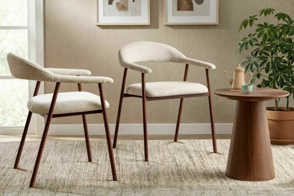 Lagos D Raven étkezőszék világosbézs/dió