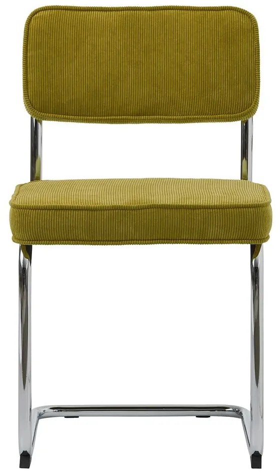 Zöld kordbársony étkezőszék Rupert – Unique Furniture