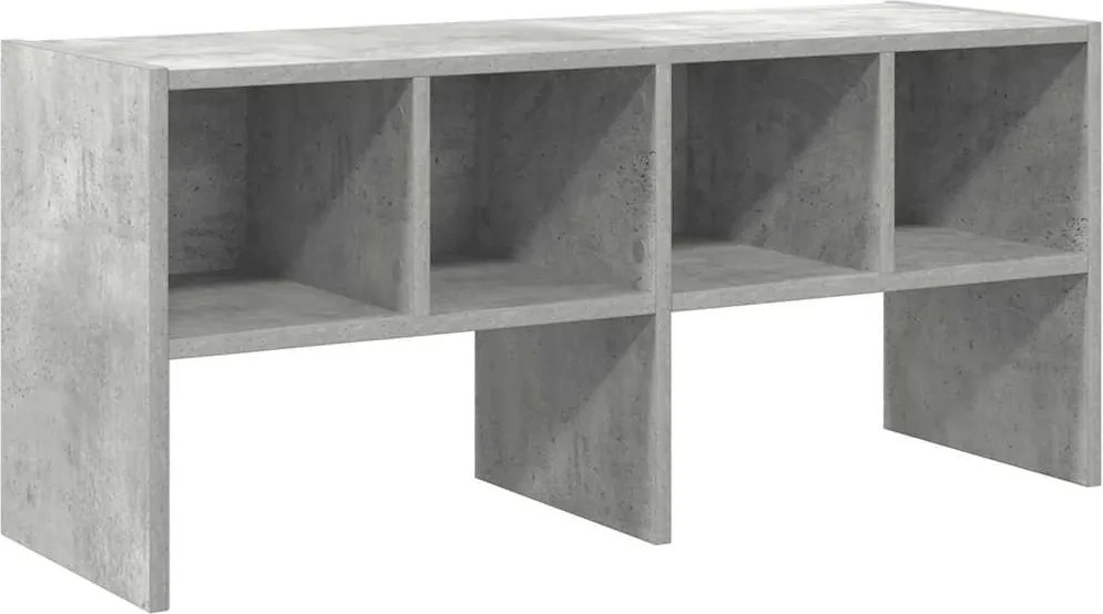 vidaXL cipőtartó állvány egymásra rakható beton szürke 89,5x30x40 cm
