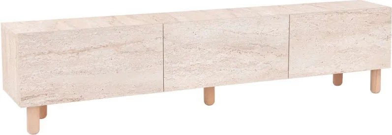 Alvin TV-állvány, travertin, 180 cm
