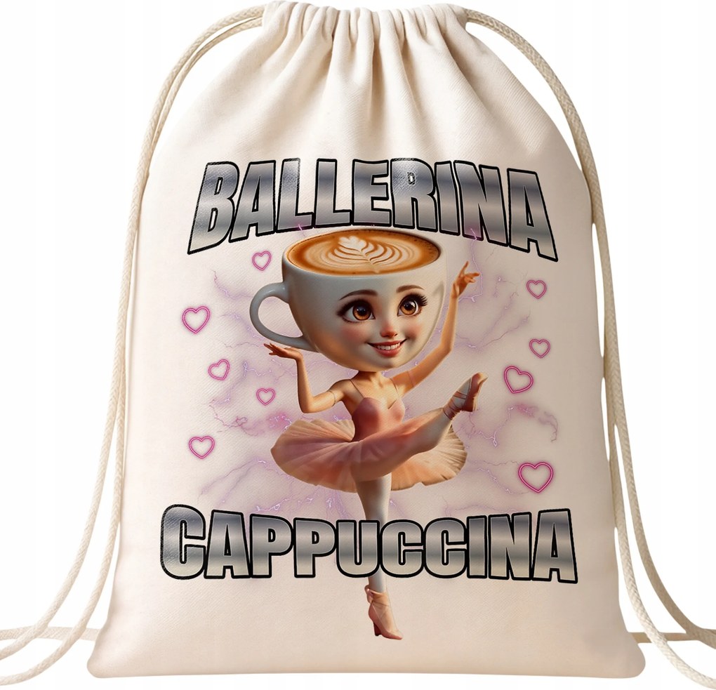 Pamut hátizsák Ballerina Cappuccina viral tiktok mem