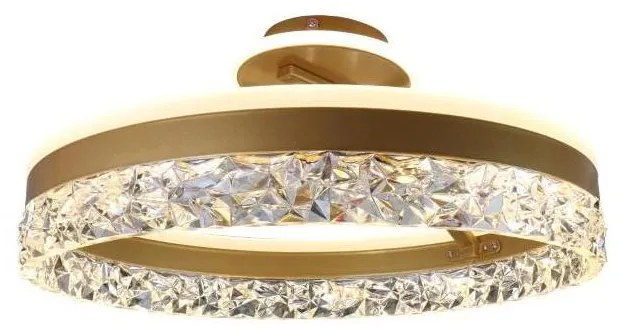 Brilagi - LED Dimmelhető felületre szerelhető csillár LED/86W/230V 3000-6500K arany + távirányító