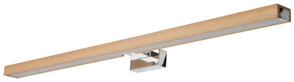 Brilagi-LED fürdőszobai tükörmegvilágítás WOODY MIRROR LED/15W/230V IP44 tölgy/króm