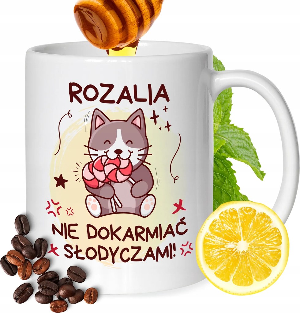 Bögre Rozáliának Barátnőknek Ajándék Nyomtatott Fehér 330ml