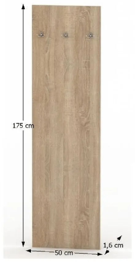 TEMPO ASISTENT 2 NEW 030 akasztós panel, sonomatölgy