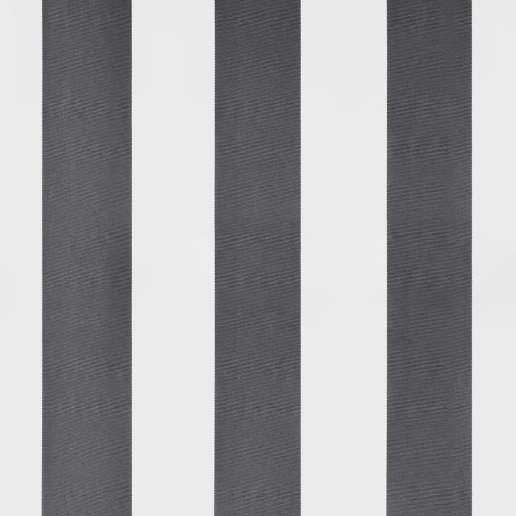 Antracitszürke és fehér kézzel kihúzható napellenző 400x350 cm