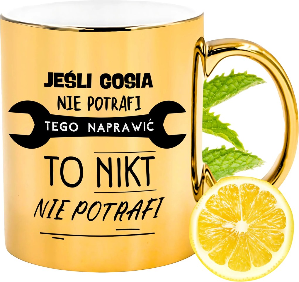 Prémium Arany Csillogó Bögre Ajándék Nyomtatott Fotóval