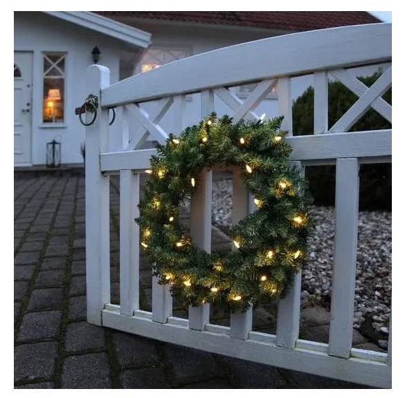 Eglo 410939 - LED Karácsonyi kültéri koszorú CALGARY 30xLED/0,064W/3,4/3V IP44