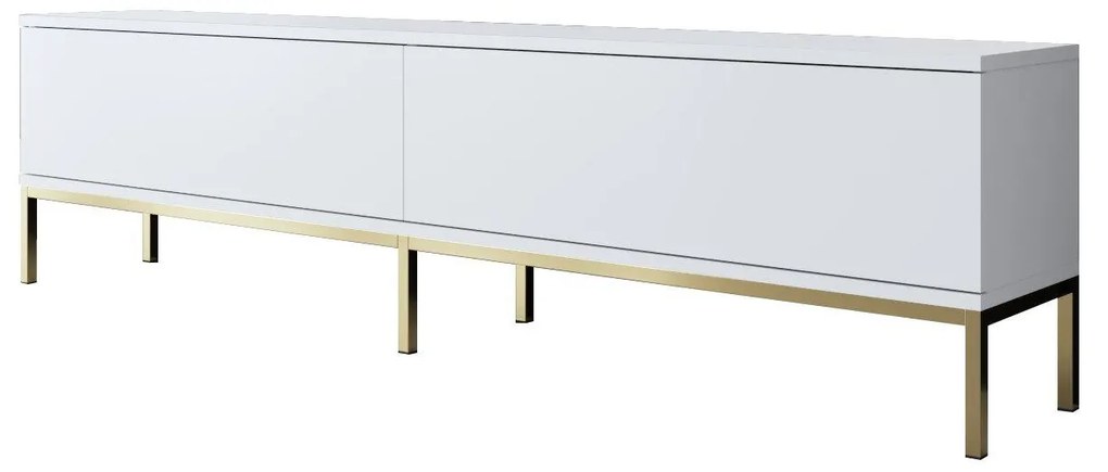 TV asztal/szekrény Vibubi 2 (fehér + arany) . 1095390
