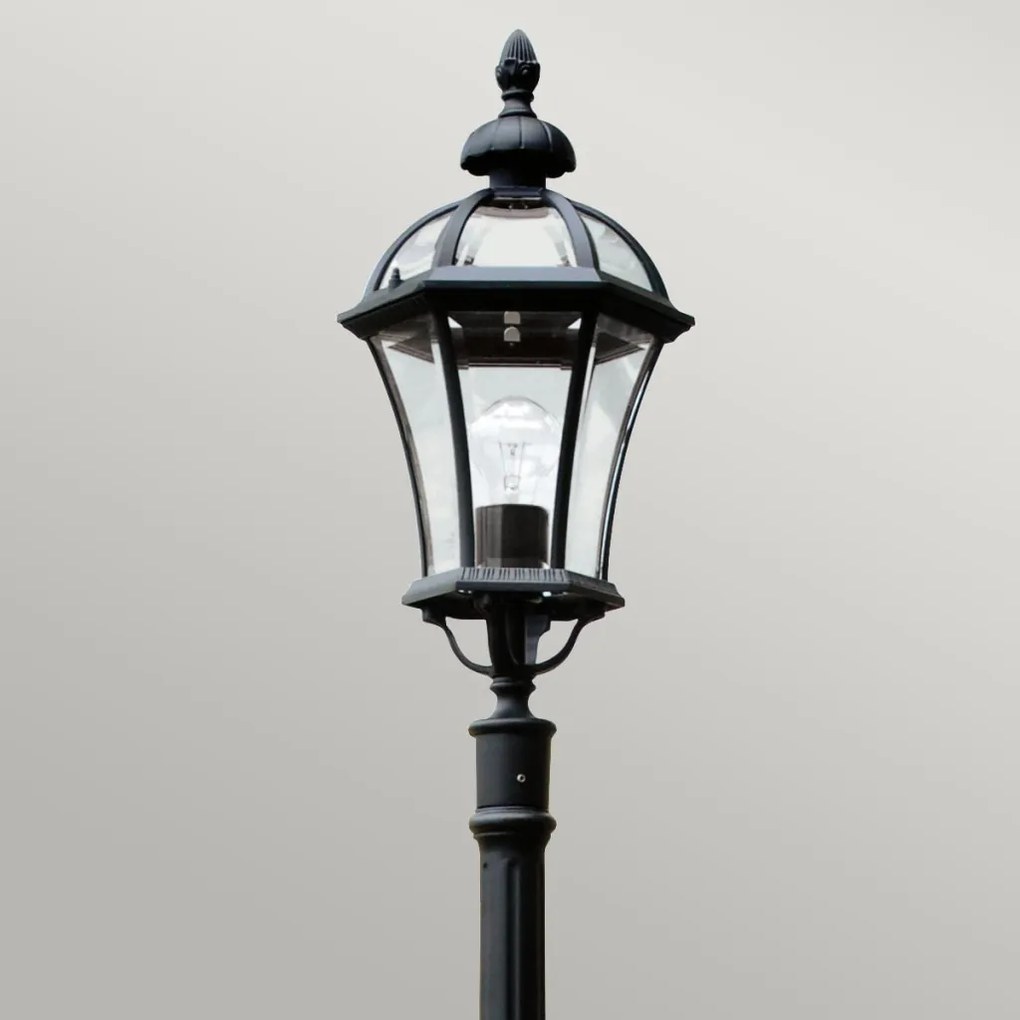 ELSTEAD GZH-LB5 LEDBURY Kandeláber Fekete, Átlátszó E27 IP44