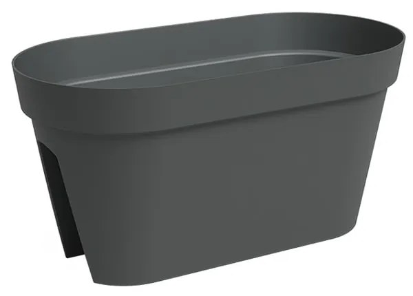 Újrahasznosított műanyag függő láda korlátra 60 cm Capri – Artevasi