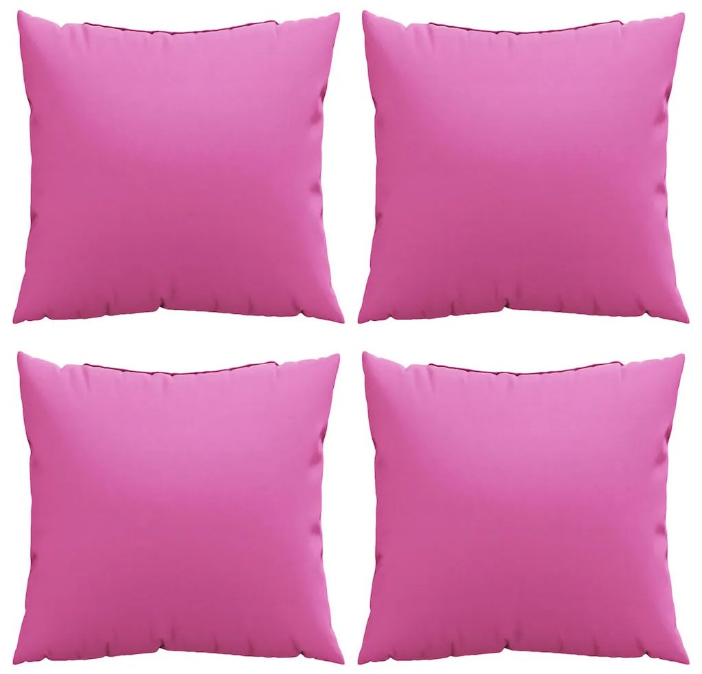 Dobópárnák 4 pcs Rózsaszín 60 x 60 cm szövet