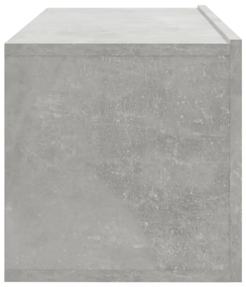 4 db betonszürke fali TV-szekrény 100 x 30 x 30 cm