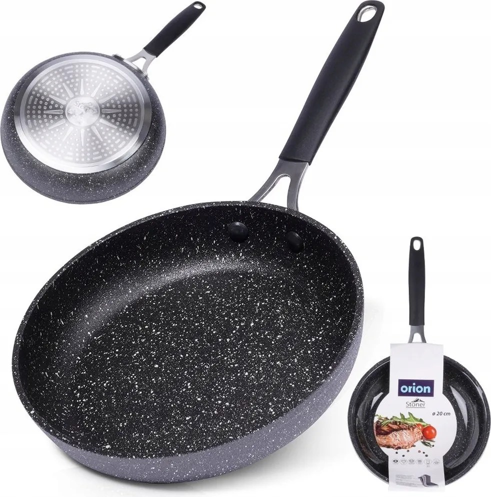 Serpenyő Orion Stoner gránit márvány tapadásmentes kő 20 cm