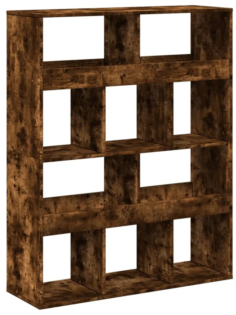 füstös tölgy színű szerelt fa térelválasztó 100 x 33 x 125,5 cm