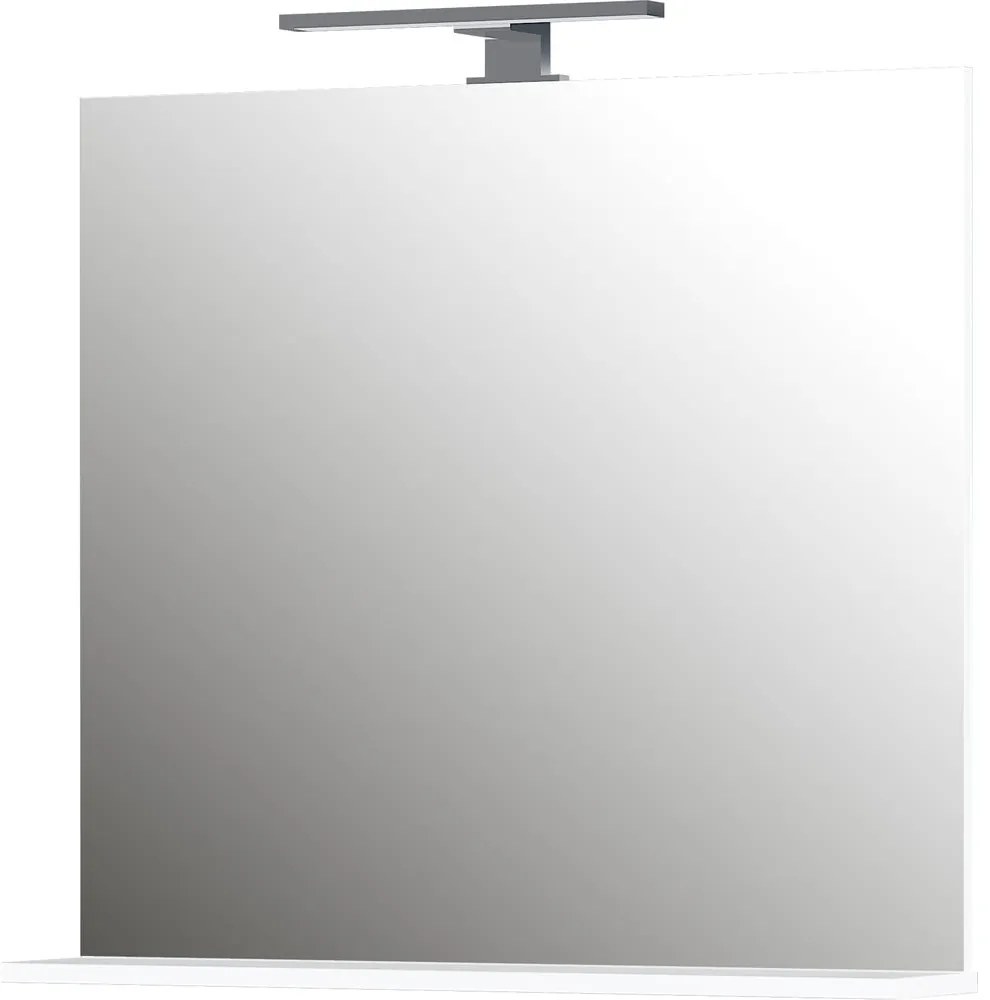 Fali tükör világítással-polccal 76x75 cm – Germania