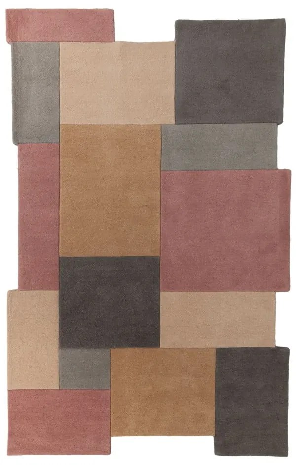 Collage gyapjú szőnyeg, 200 x 290 cm - Flair Rugs