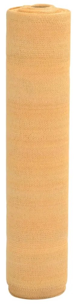 homokszínű HDPE belátásgátló háló 1 x 25 m 195 g/m²