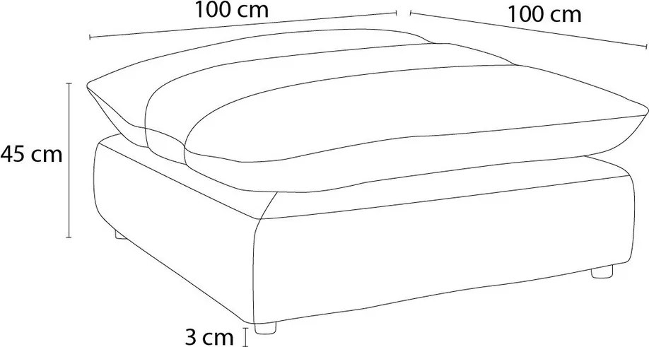 Narancssárga zsenília lábtartó Neil – Bobochic Paris
