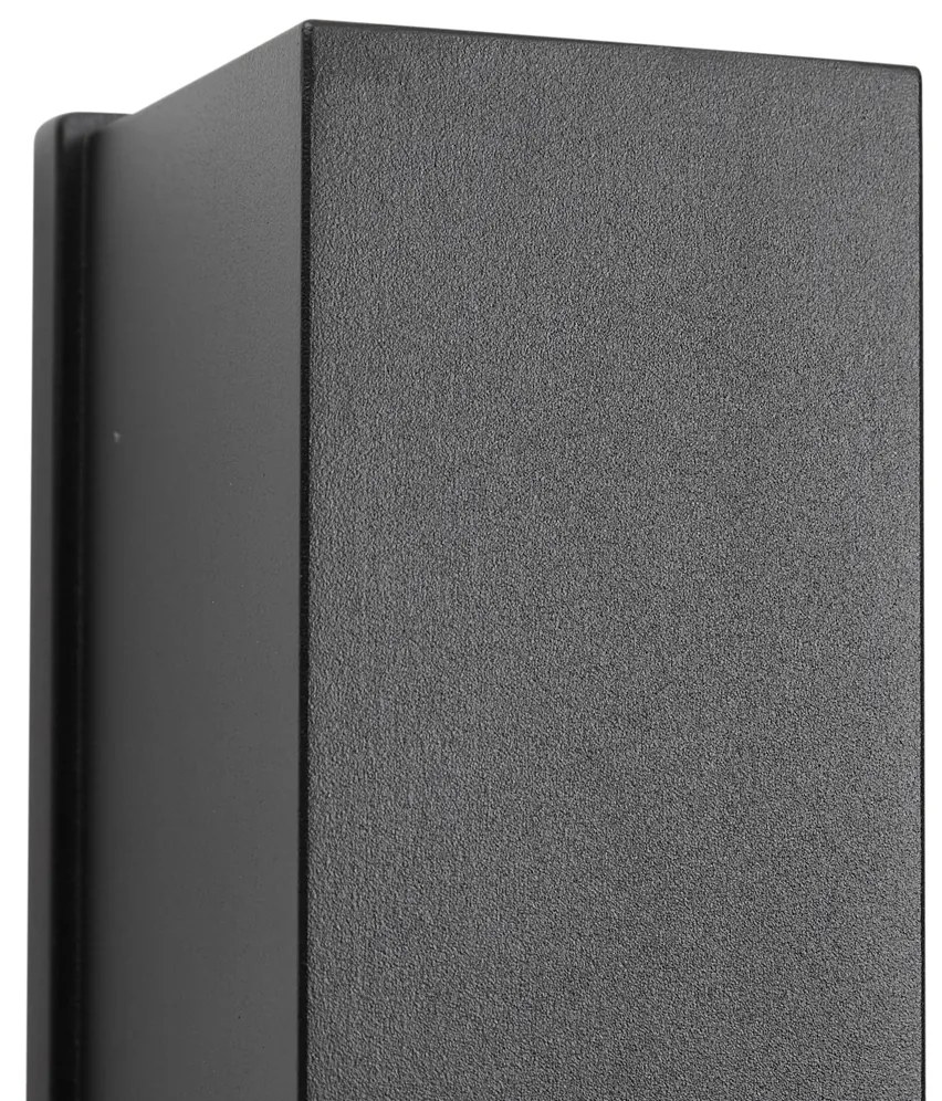 Fali lámpa fekete mágneses, LED-del, újratölthető - Baleno