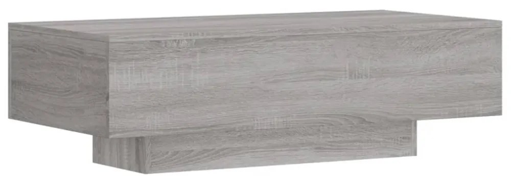szürke sonoma szerelt fa dohányzóasztal 100x49,5x31 cm