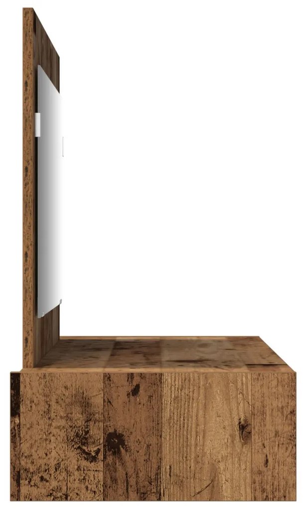 Fali Pipereasztal - Vintage Fa - 100x40x70 cm