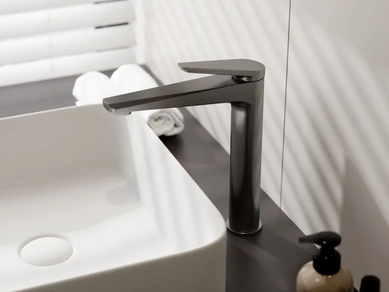 Caldo Freddo magasított mosdócsaptelep - GUNMETAL - fegyverszürke