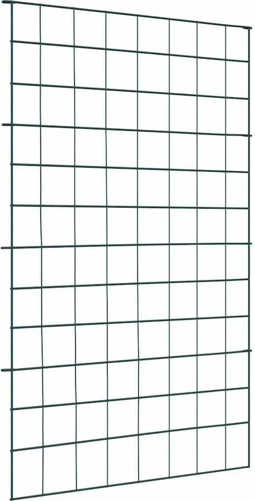 vidaXL Tó Kerítés Készlet 8 pcs Zöld 50 x 80 cm Acél