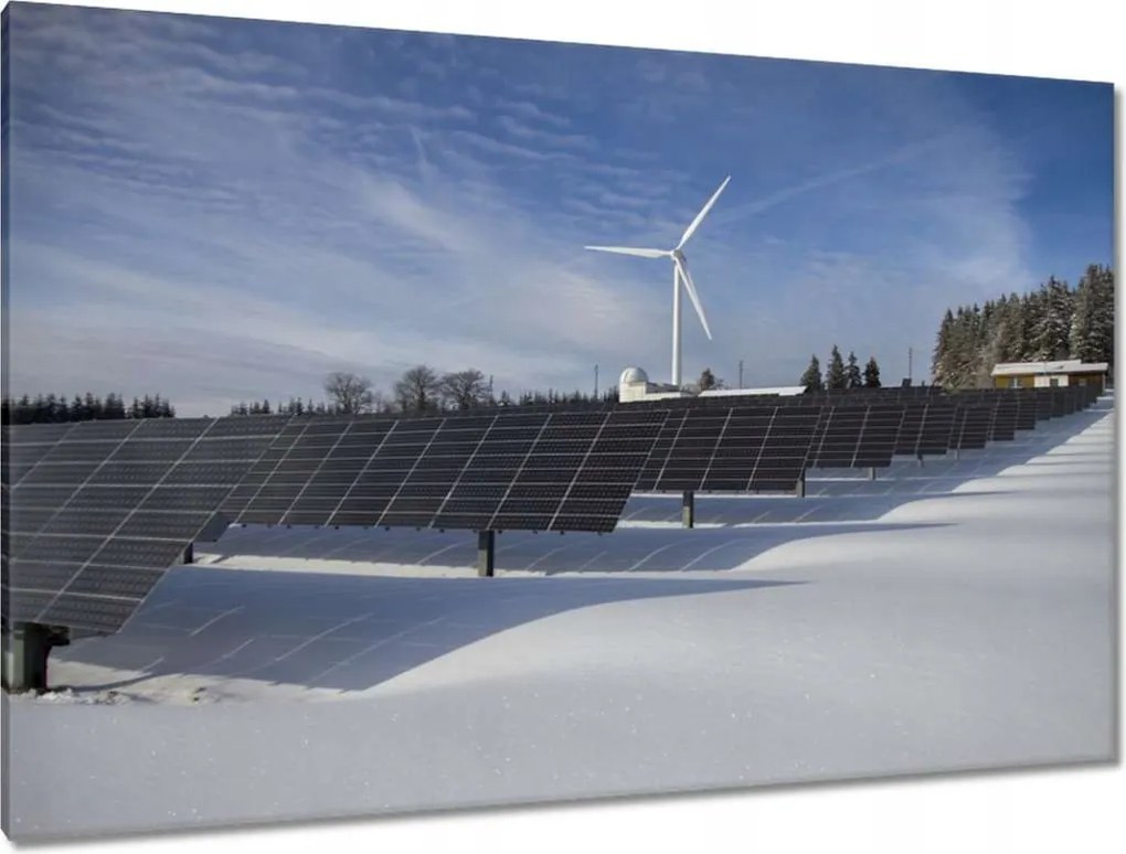 Festmények 120x80 Fotovoltaikus szélmalom