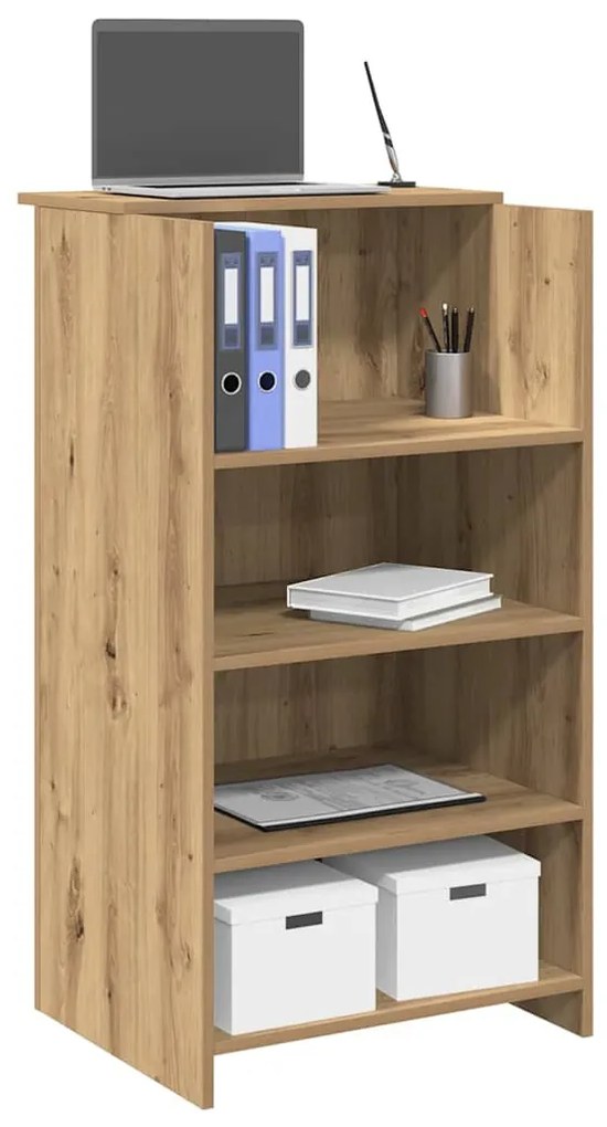 recepciós pult kézműves tölgy 55x50x103,5 cm szerelt fa