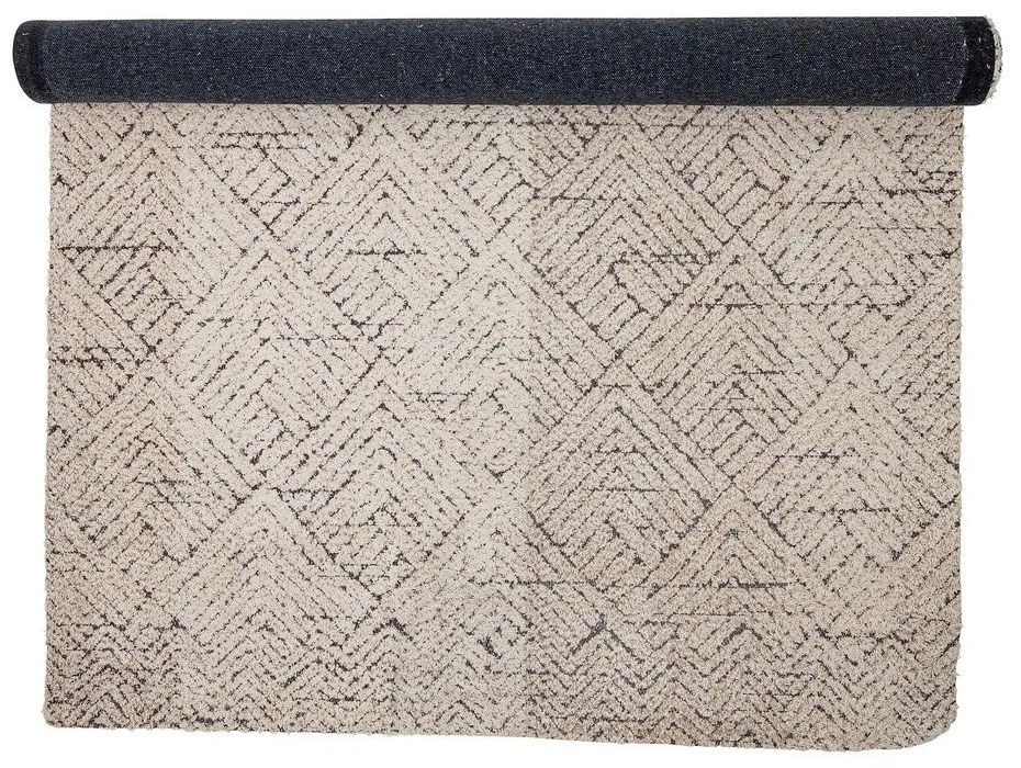 Krémszínű pamutkeverék szőnyeg 150x210 cm Saxo – Bloomingville