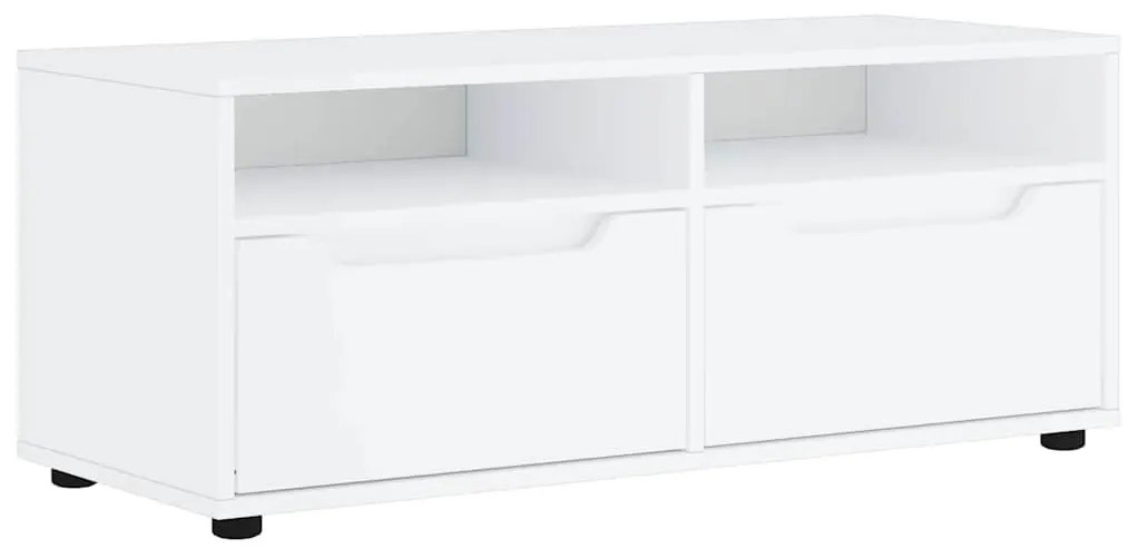 VISNES fehér szerelt fa TV-szekrény 100x40x38 cm