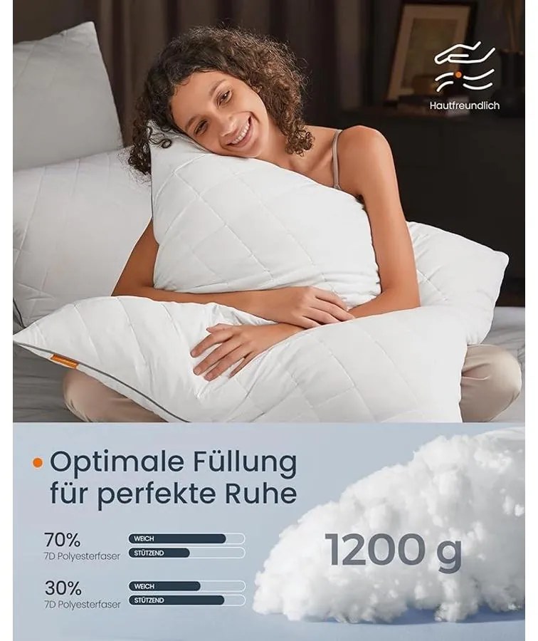 Párnaszett 2 darabos, megfordítható, 80 × 80 cm