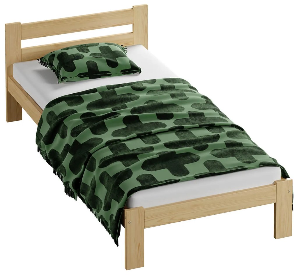Fa ágy 90x200 VitBed Akio fenyő