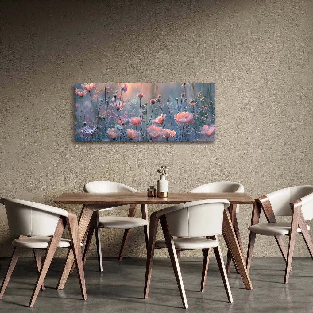 Kép - Virágok pasztell színekben (120x50 cm)