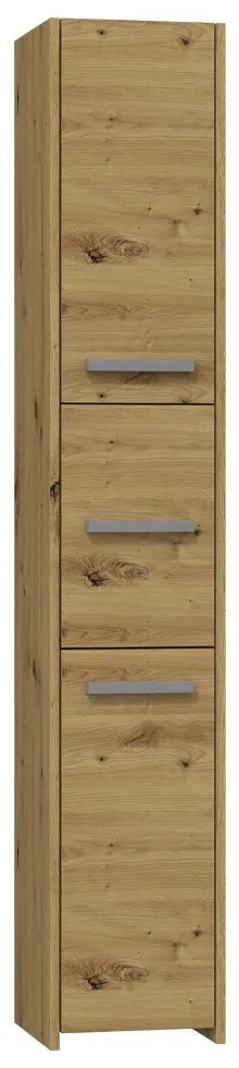 S33 fürdőszoba szekrény, tölgy