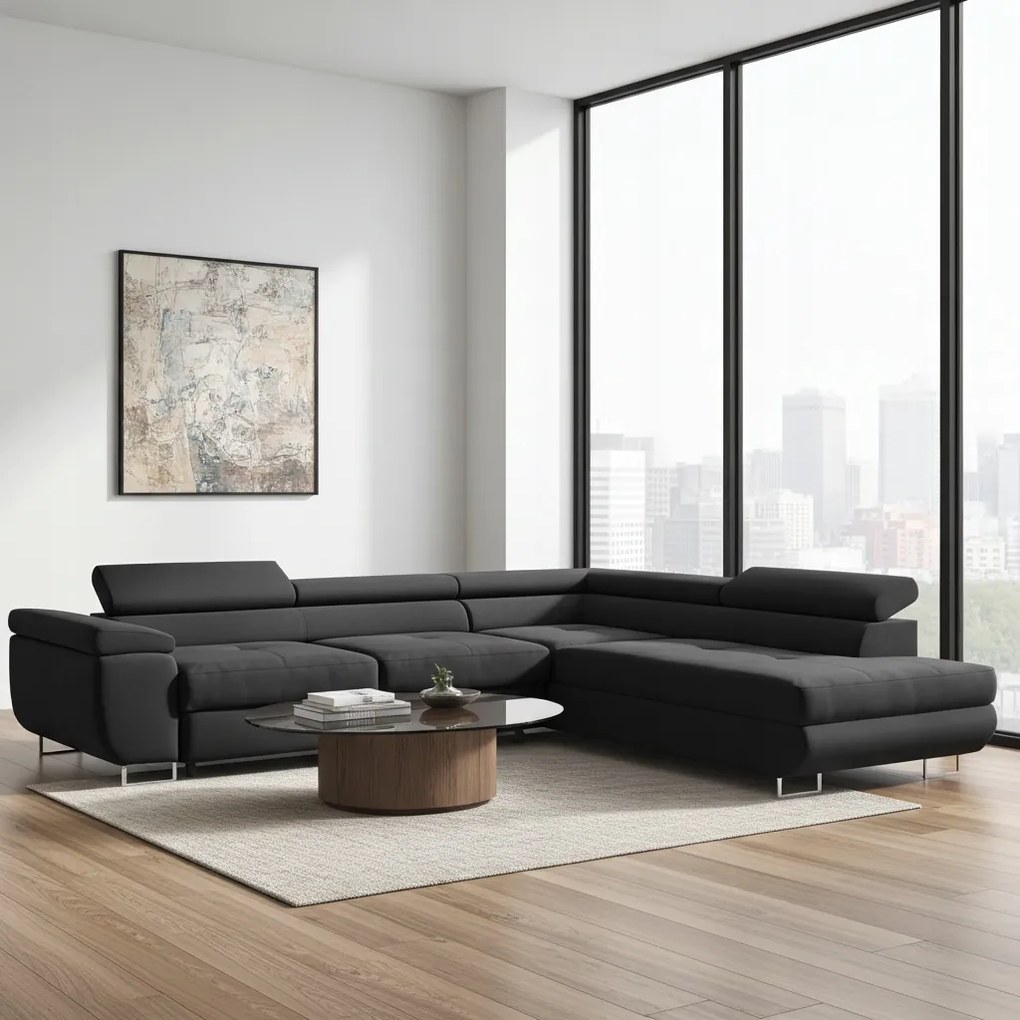 Összecsukható Sarokülőgarnitúra Alvás Funkcióval Mozgatható Fejtámlák Wild Tonny